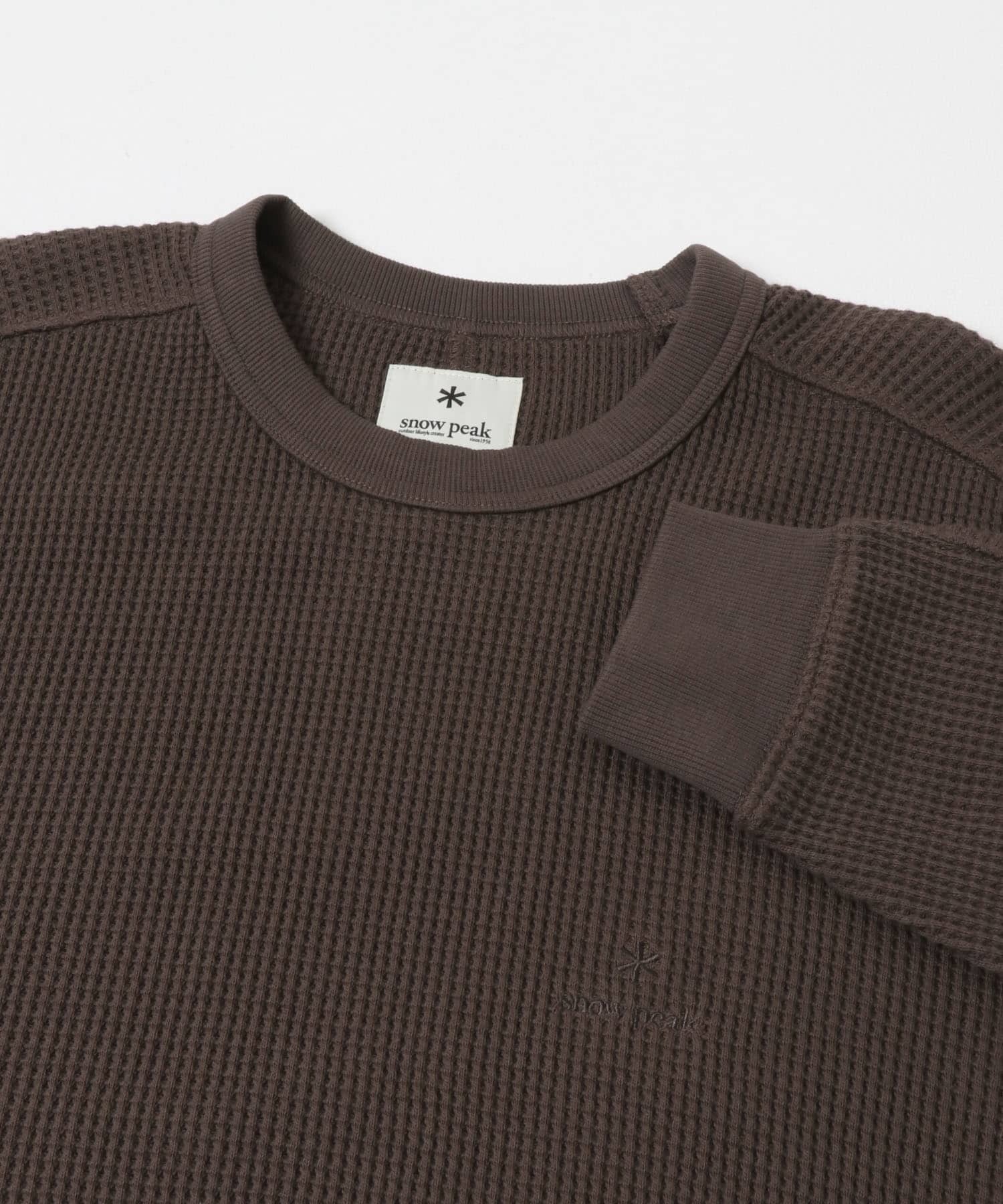Snow Peak Apparel × DOORS / 日本聯名限定 厚磅華夫格 長袖T恤