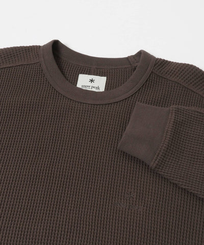 Snow Peak Apparel × DOORS / 日本聯名限定 厚磅華夫格 長袖T恤