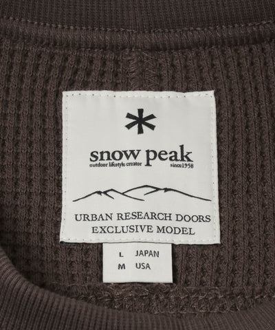 Snow Peak Apparel × DOORS / 日本聯名限定 厚磅華夫格 長袖T恤