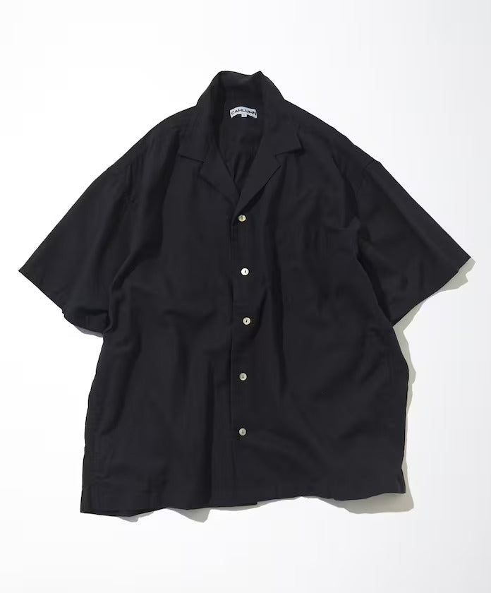 CAHLUMN Cotton Linen Open Collar Shirt  / 別注棉麻開領襯衫