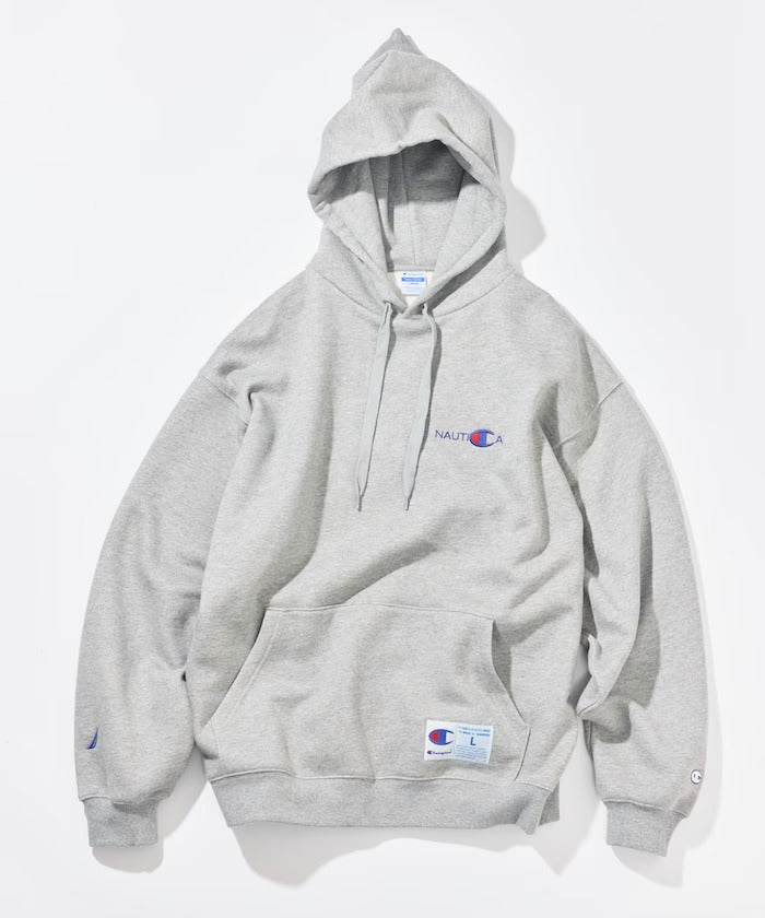 Champion × NAUTICA／日本聯名限定 刺繡刷毛連帽外套