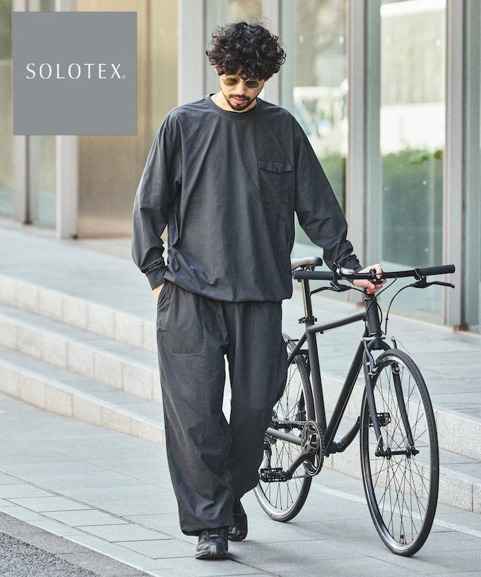 FREAK'S STORE／可收納長袖旅行套裝 附收納包 Fabric by SOLOTEX(R)
