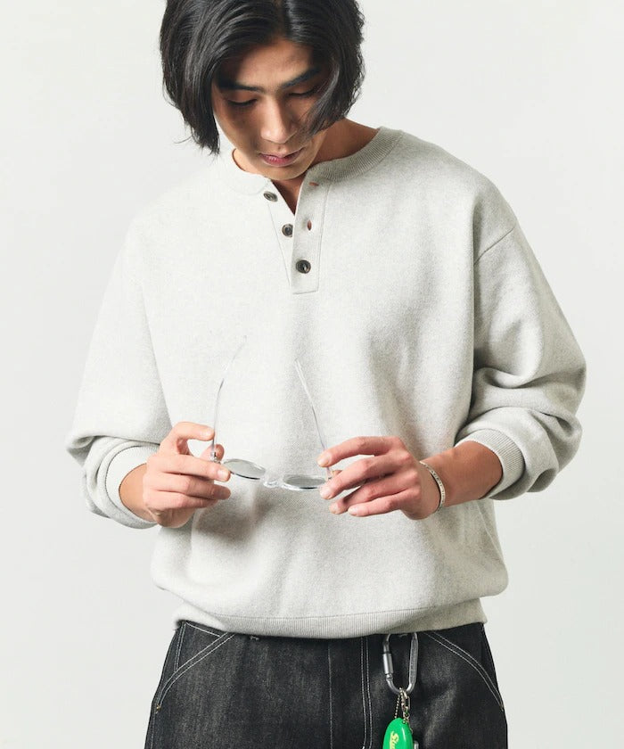FREAK'S STORE／抗靜電 亨利領針織衫