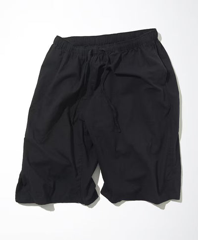 CAHLUMN Cotton Linen Cropped Easy Pant / 棉麻七分鬆緊工裝褲
