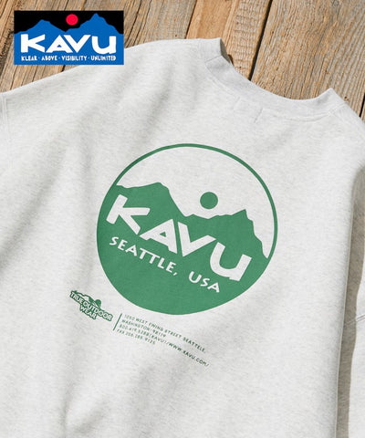 KAVU × FREAK'S STORE / 圓標刷毛 圓領衫（日本聯名限定）