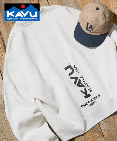 KAVU × FREAK'S STORE / 直式標誌 圓領衫（日本聯名限定）