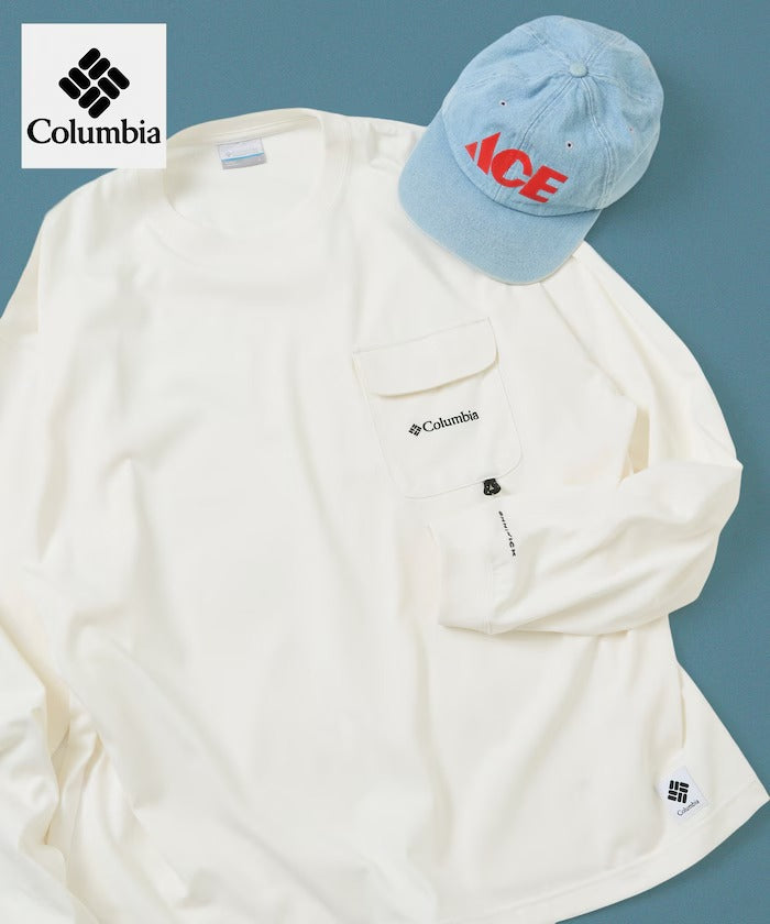 Columbia×FREAK'S STORE／別注口袋 長袖T恤