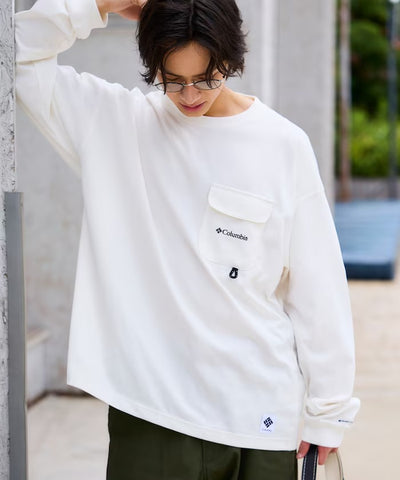 Columbia×FREAK'S STORE／口袋 長袖T恤（日本聯名限定）
