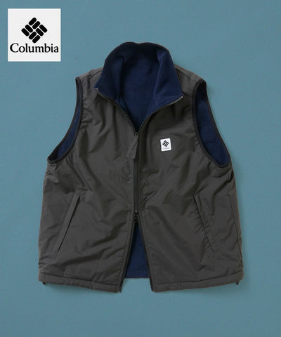 Columbia × FREAK'S STORE／日本聯名限定 雙面穿刷毛 立領背心