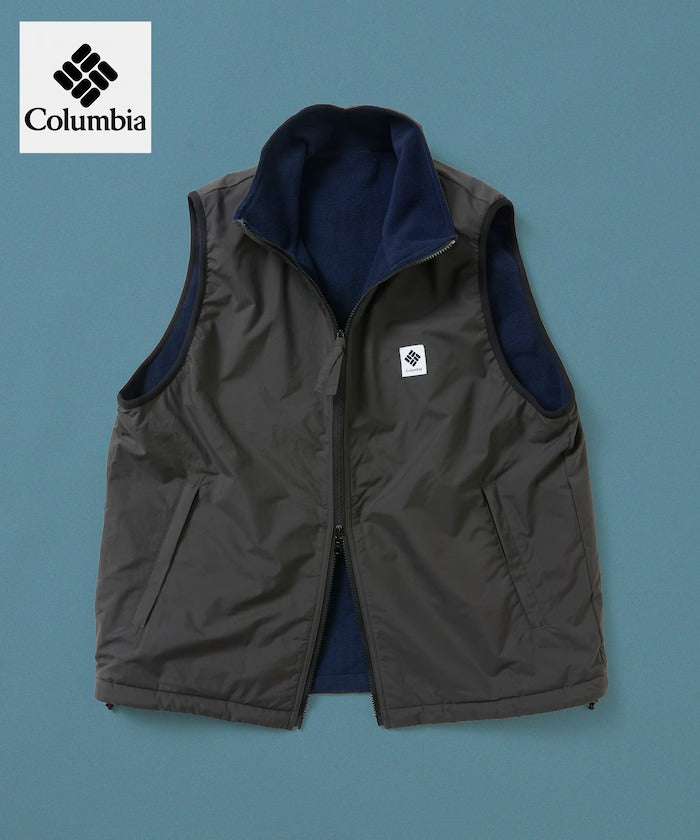 Columbia × FREAK'S STORE／日本聯名限定 雙面穿刷毛 立領背心