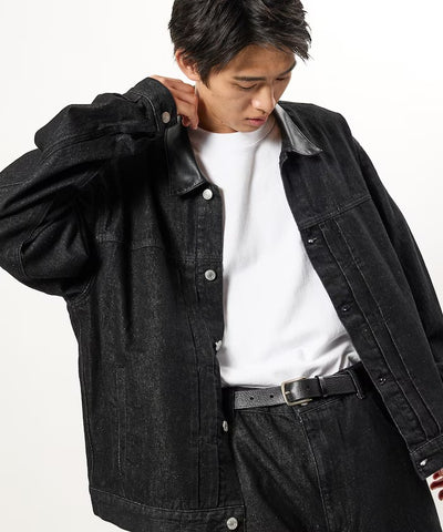 FREAK'S STORE / 限定異材質領 牛仔外套