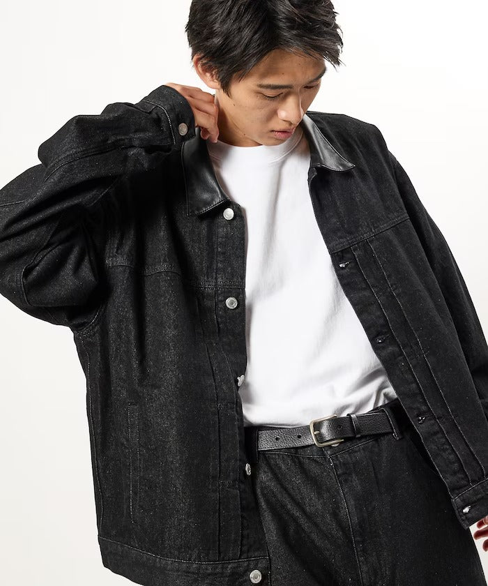 FREAK'S STORE / 限定異材質領 牛仔外套