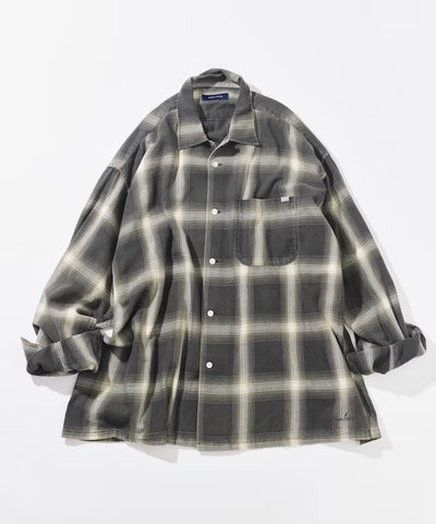 NAUTICA JP／漸層格紋 長袖襯衫