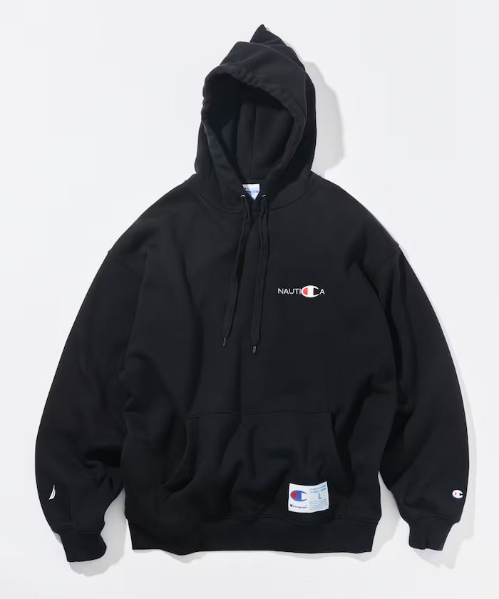 Champion × NAUTICA／日本聯名限定 刺繡刷毛連帽外套