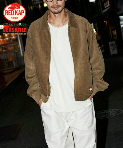 RED KAP × FREAK'S STORE／日本聯名限定 SMU JK-22 SHORT LENGTH 拉鍊燈芯絨工裝外套