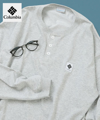 Columbia×FREAK'S STORE／別注亨利領 長袖T恤