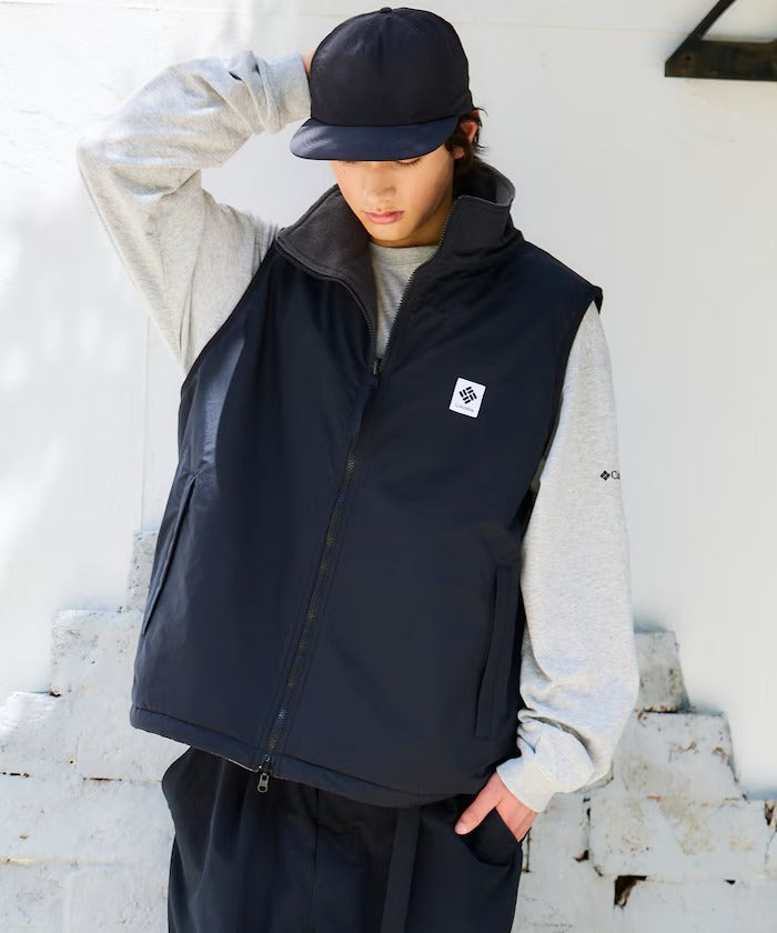 Columbia × FREAK'S STORE／日本聯名限定 雙面穿刷毛 立領背心