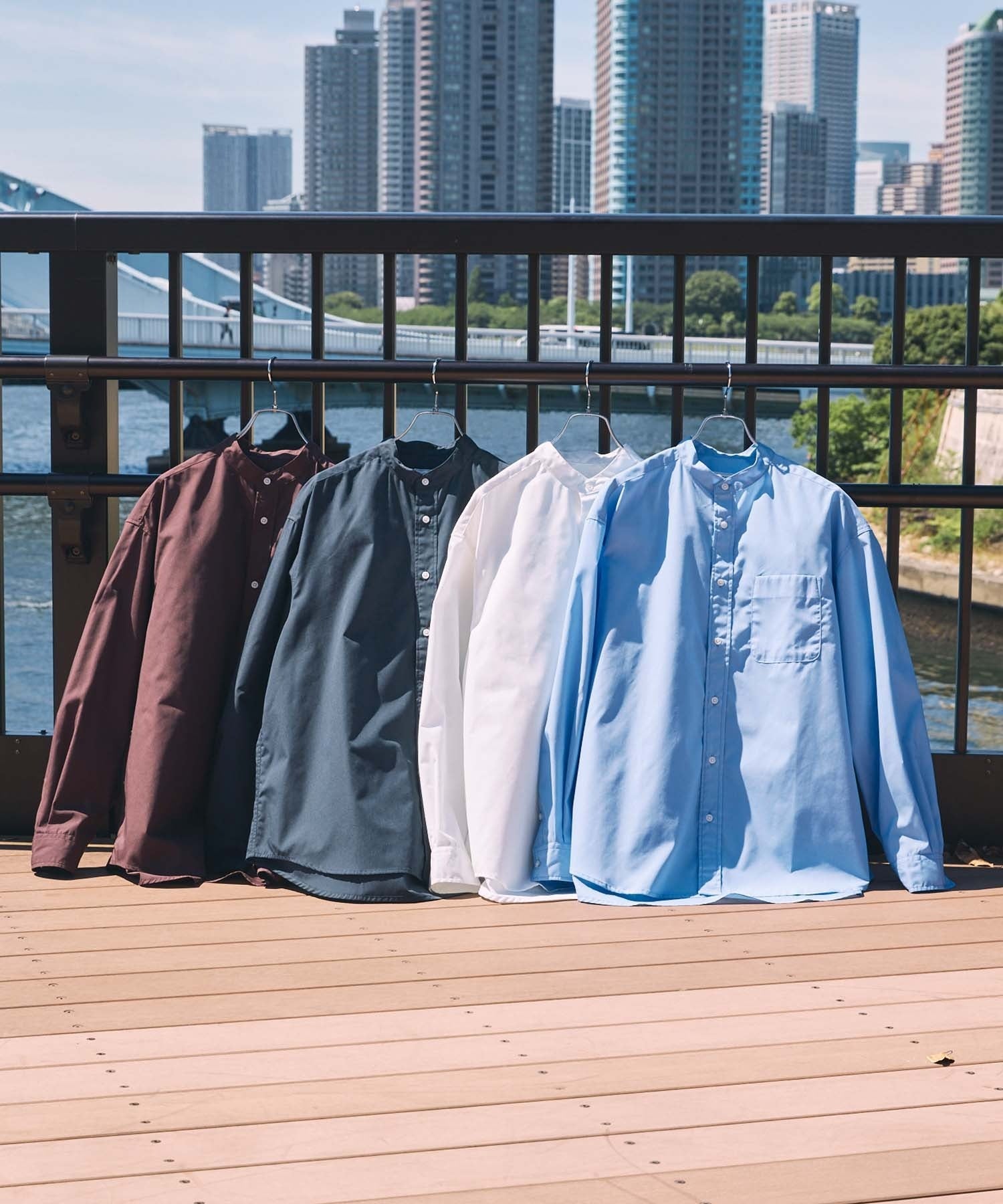 THE CRAFT CREW PRODUCTS / 免燙 抗菌 立領長袖襯衫