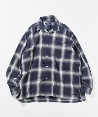 NAUTICA JP／漸層格紋 長袖襯衫