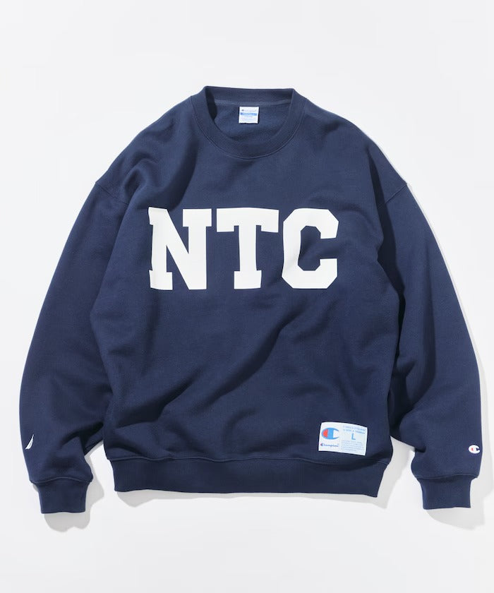 Champion × NAUTICA／日本聯名限定 刷毛 圓領衫