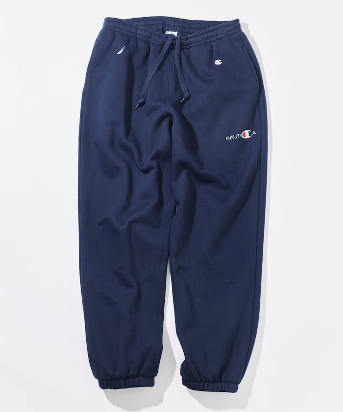 Champion × NAUTICA／日本聯名限定  刺繡刷毛長褲