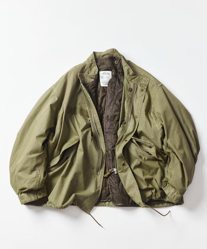 FREAK'S STORE / 褪色加工3WAY M-65短版軍裝外套＆鋪棉內裡組（26FW）