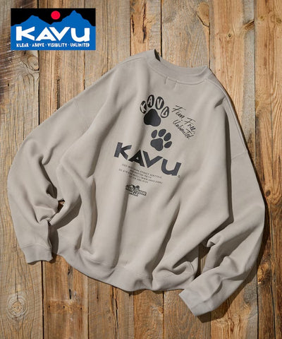 KAVU × FREAK'S STORE / 貓掌圖案 圓領衫（日本聯名限定）