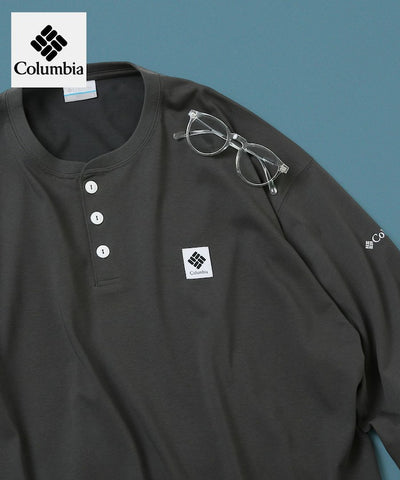 Columbia×FREAK'S STORE／別注亨利領 長袖T恤
