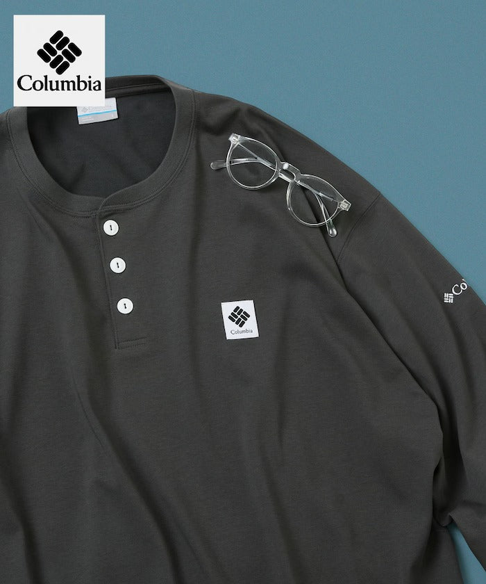 Columbia×FREAK'S STORE／別注亨利領 長袖T恤