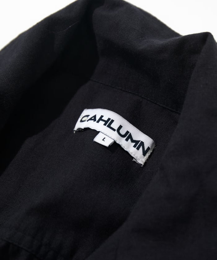 CAHLUMN Cotton Linen Open Collar Shirt  / 別注棉麻開領襯衫