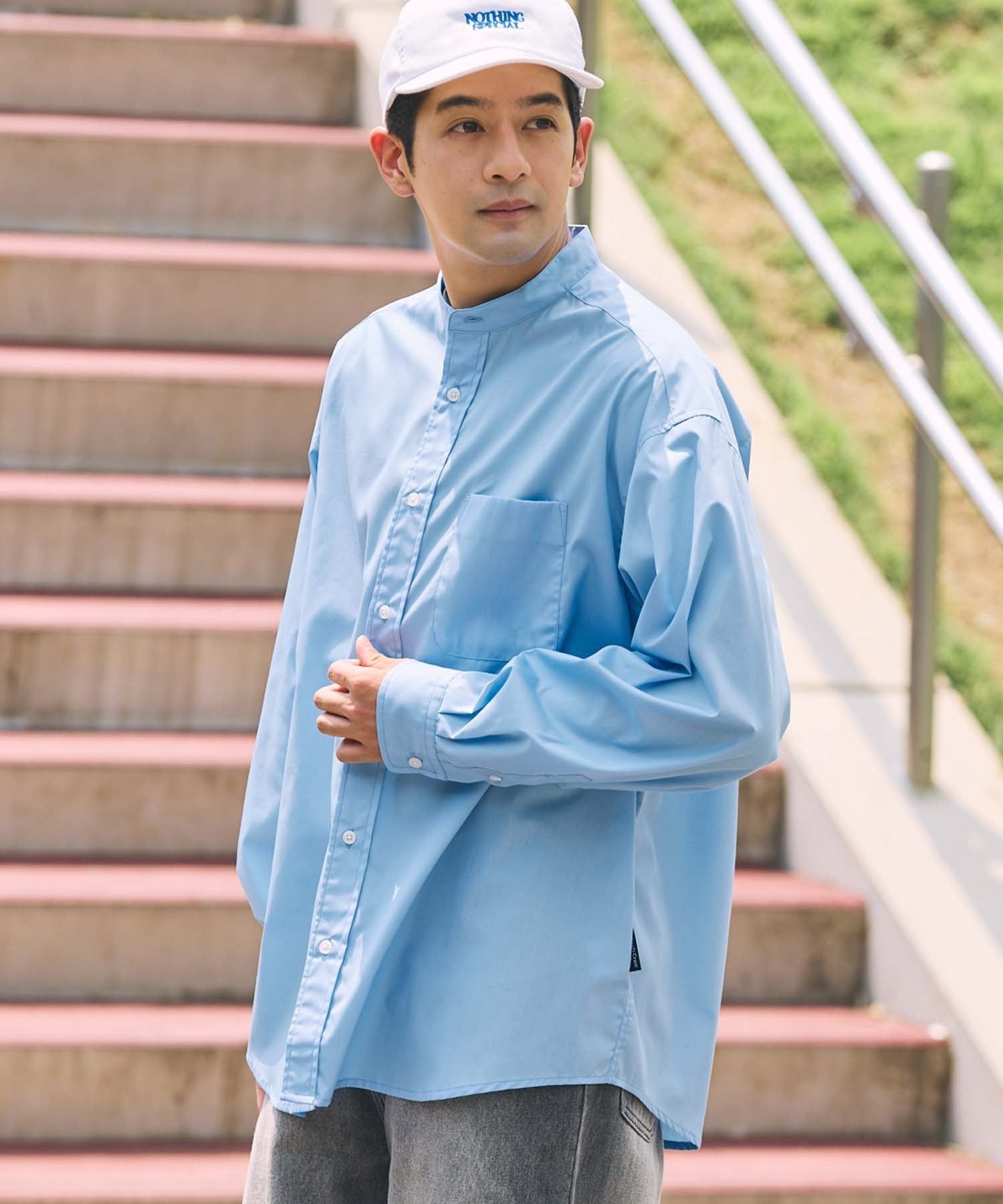 THE CRAFT CREW PRODUCTS / 免燙 抗菌 立領長袖襯衫
