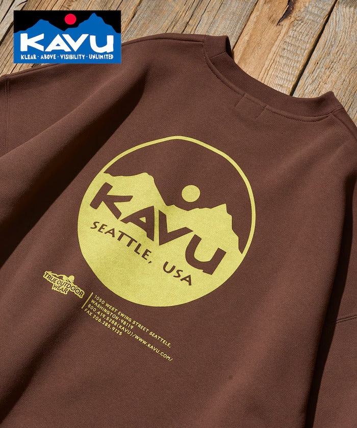 KAVU × FREAK'S STORE / 圓標刷毛 圓領衫（日本聯名限定）