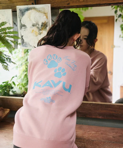 KAVU × FREAK'S STORE / 貓掌圖案 圓領衫（日本聯名限定）