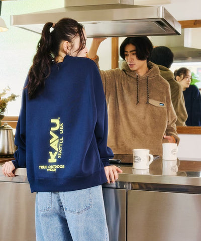 KAVU × FREAK'S STORE / 直式標誌 圓領衫（日本聯名限定）