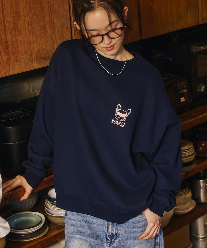 KAVU × FREAK'S STORE / 動物刺繡 圓領衫（日本聯名限定）