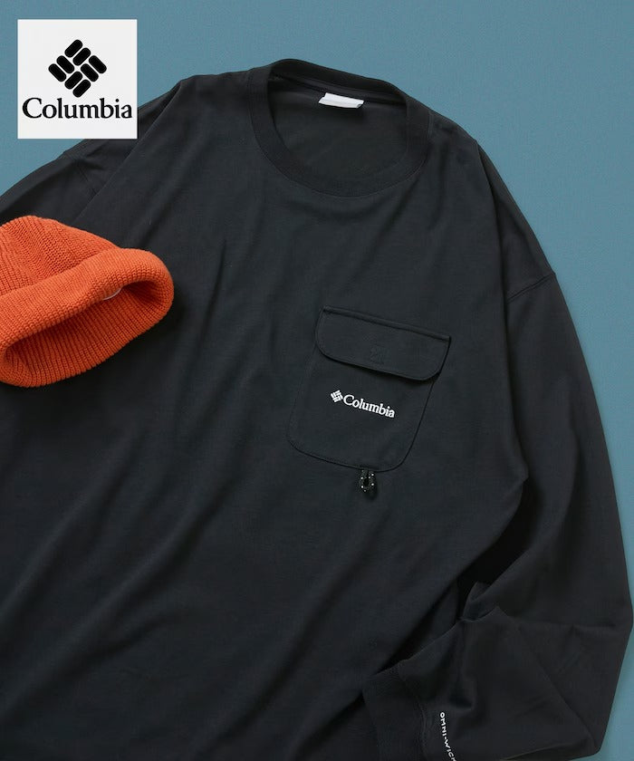 Columbia×FREAK'S STORE／別注口袋 長袖T恤