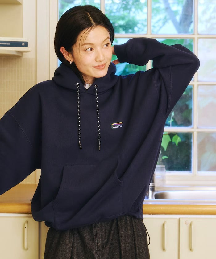 FREAK'S STORE／落肩LOGO 刷毛連帽衫