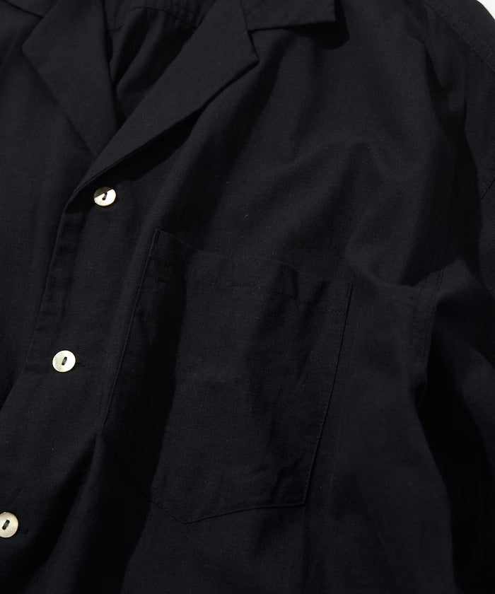 CAHLUMN Cotton Linen Open Collar Shirt  / 別注棉麻開領襯衫