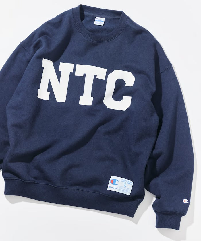 Champion × NAUTICA／日本聯名限定 刷毛 圓領衫