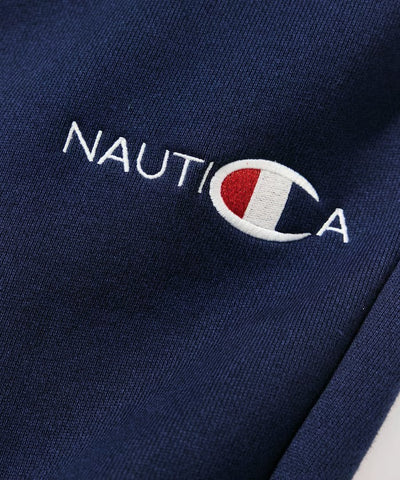 Champion × NAUTICA／日本聯名限定  刺繡刷毛長褲