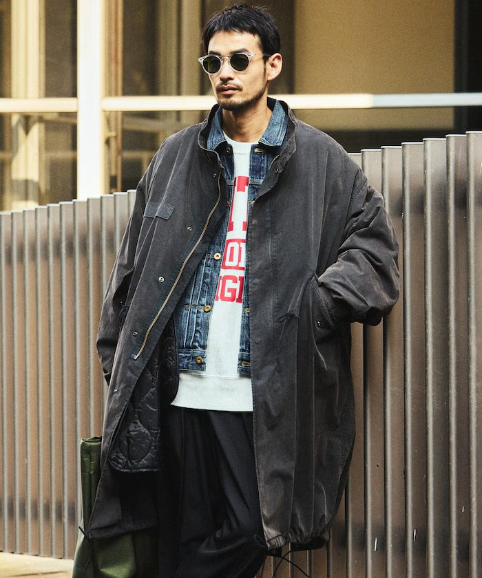 FREAK'S STORE / 做舊褪色3WAY M-65鋪棉內裡兩件式短版軍裝外套組（26FW）