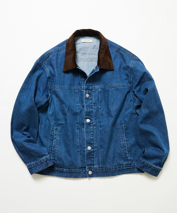 FREAK'S STORE / 限定異材質領 牛仔外套