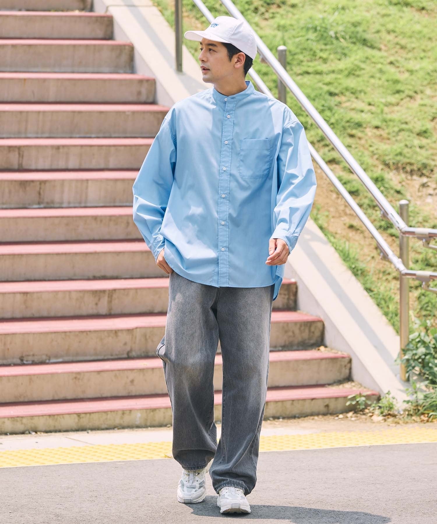 THE CRAFT CREW PRODUCTS / 免燙 抗菌 立領長袖襯衫