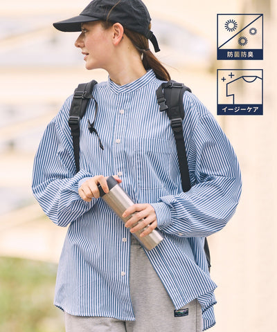 THE CRAFT CREW PRODUCTS / 免燙 抗菌 立領長袖襯衫