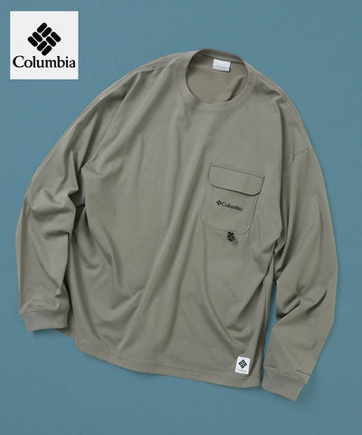 Columbia×FREAK'S STORE／別注口袋 長袖T恤