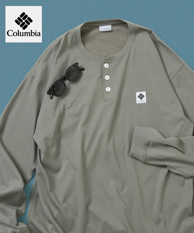 Columbia×FREAK'S STORE／別注亨利領 長袖T恤