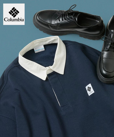 Columbia×FREAK'S STORE／別注 小LOGO 長袖橄欖球衫
