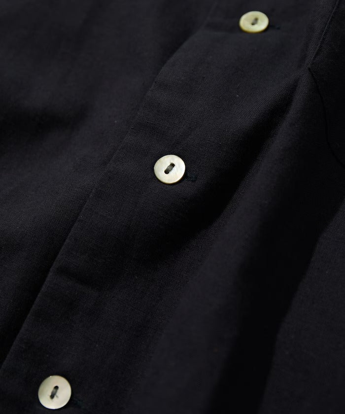 CAHLUMN Cotton Linen Open Collar Shirt  / 別注棉麻開領襯衫