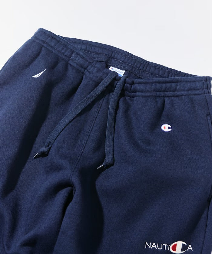 Champion × NAUTICA／日本聯名限定  刺繡刷毛長褲