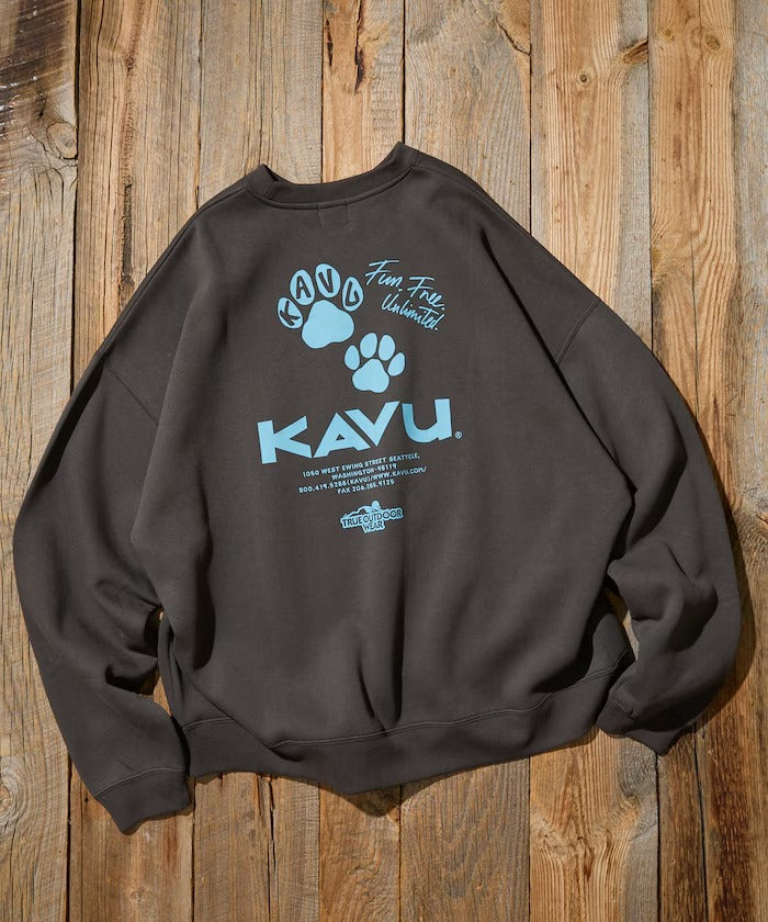 KAVU × FREAK'S STORE / 貓掌圖案 圓領衫（日本聯名限定）